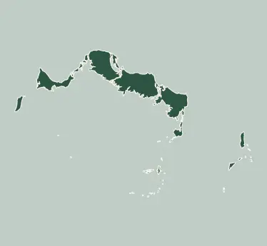 Mappa del tour di Turks e Caicos