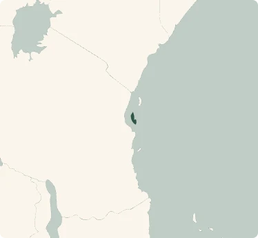 Mappa del tour di Zanzibar