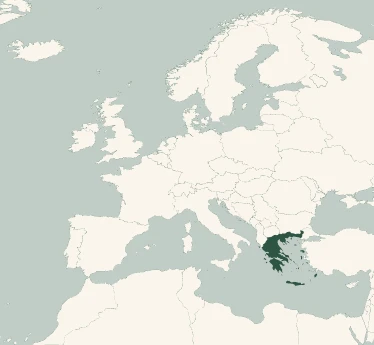 Mappa del tour di Grecia