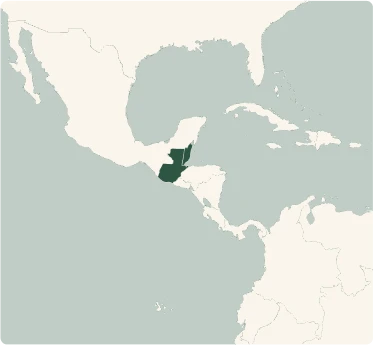 Mappa del tour di Guatemala & Belize