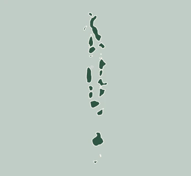 Mappa del tour di Maldive