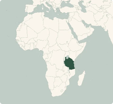 Mappa del tour di Tanzania